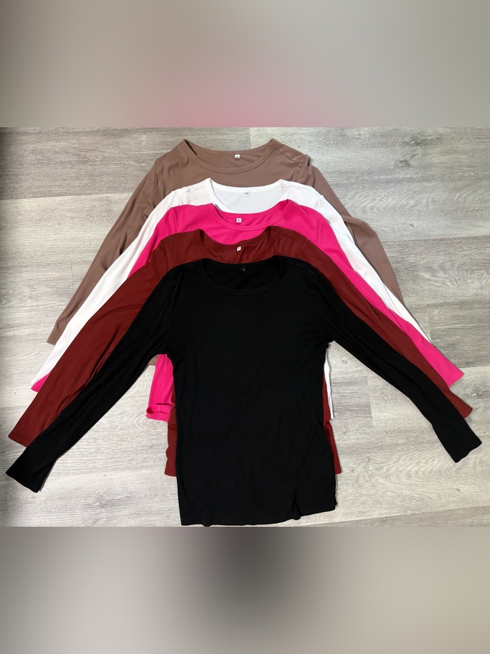 Women’s Ribbed Long Sleeve Top Bundle